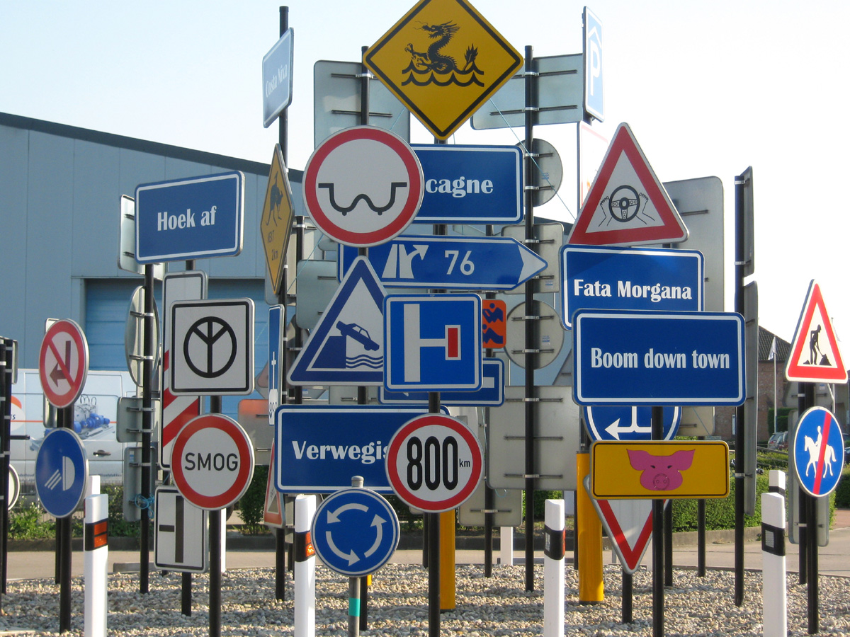 Дорожные знаки в Европе